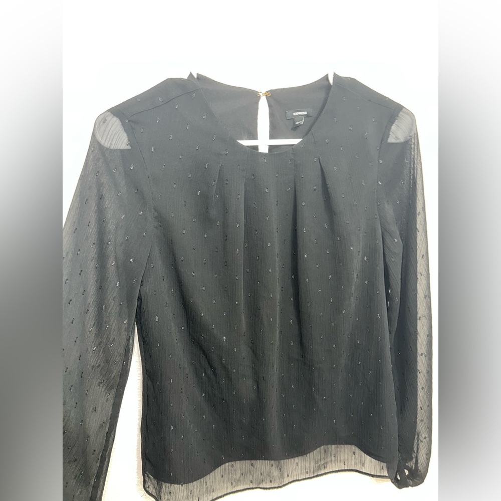 Express Black Long Sleeve Dress